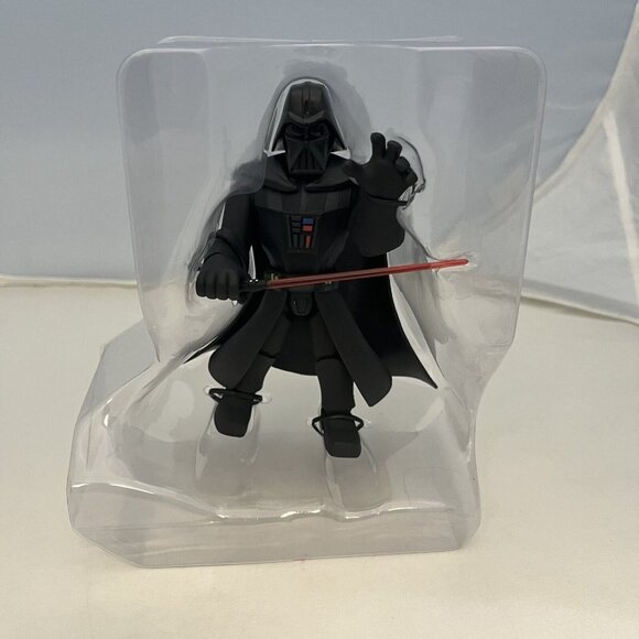Disney Store Star Wars Toybox Darth Vader Action Figure New Missing Cardboard - Picture 2 of 8
